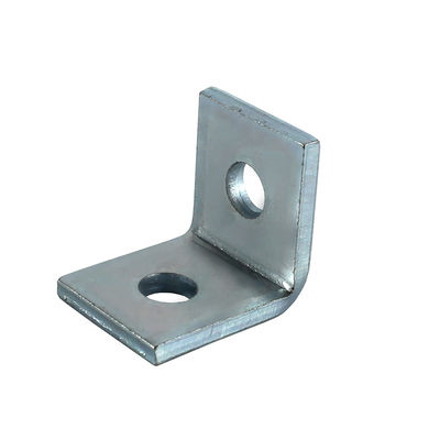 acheter 2 trous d'angle de 90 degrés soutènement de support L Unistrut argent galvanisé pilier d'angle online manufacture